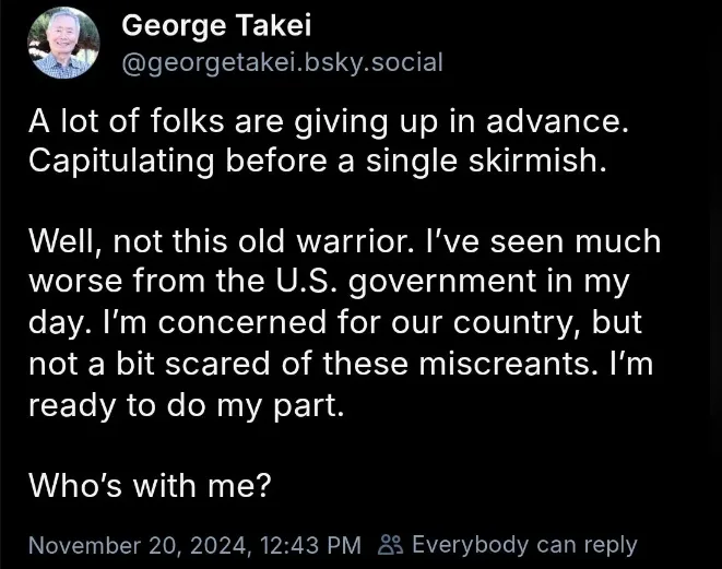 George Strikes Again: On Point as Always