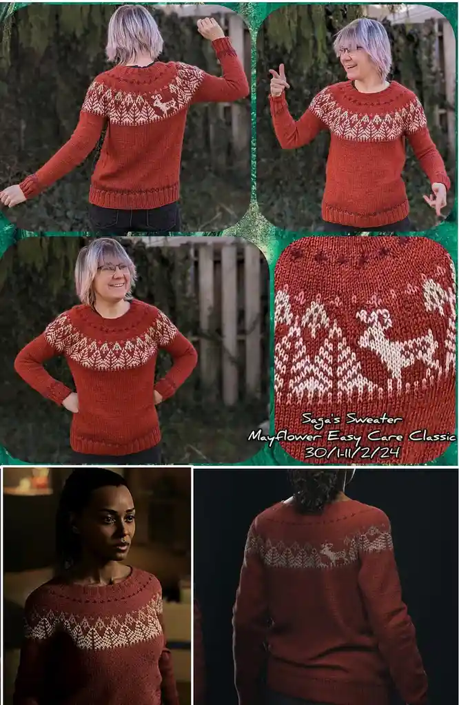 I crafted my very own Saga Anderson sweater inspired by Alan Wake 2!