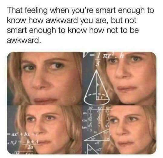 The image is a four-panel meme featuring a woman with a progressively more exasperated or confused expression. The panels…