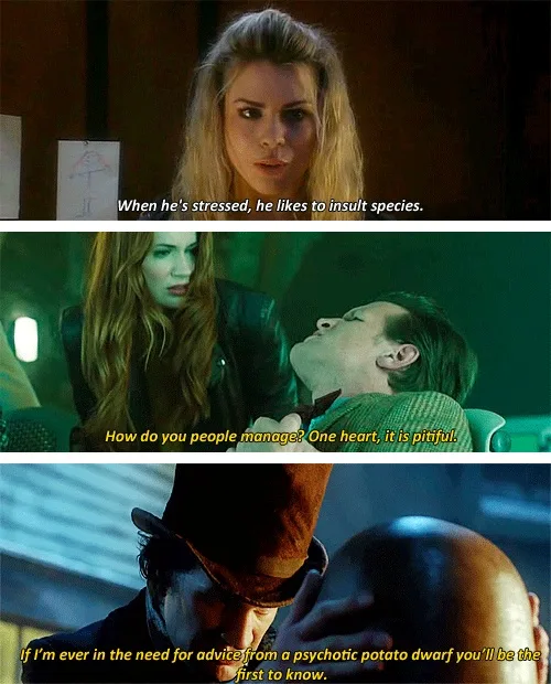 A three-panel meme from the movie 'The Hobbit' featuring a woman looking concerned, a woman leaning over a man lying down…