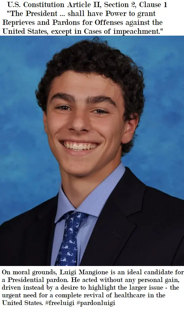 A young man with curly dark hair, wearing a dark suit, light blue shirt, and patterned tie, smiles broadly against a blue…