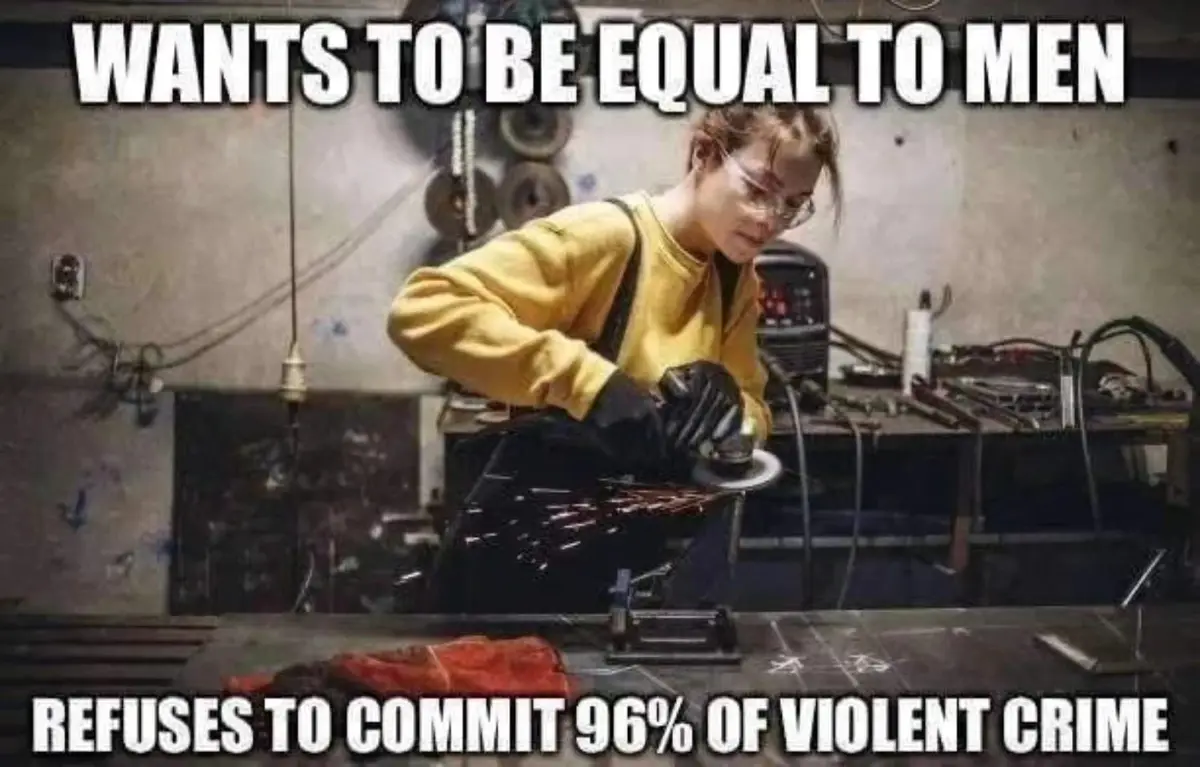 A woman in a yellow sweatshirt and safety glasses is operating a grinding machine in a workshop, sparks flying as she works…