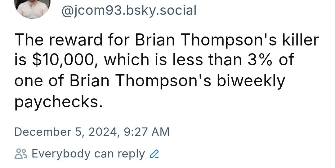 The image displays a screenshot of a social media post from @jcom93.bsky.social, dated December 5, 2024, stating that the…