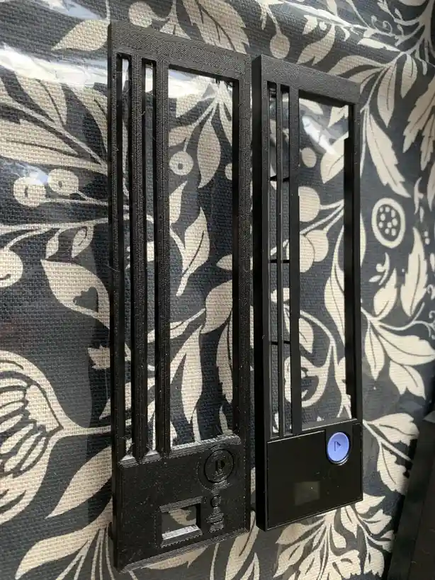 Check out this prototype LTO tape drive faceplate – door included!