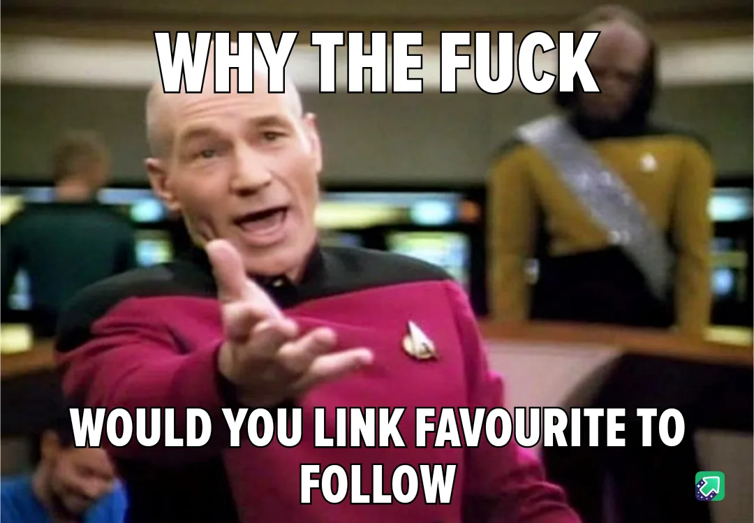 Just because I want to save a meme doesn't mean I want to follow the poster.