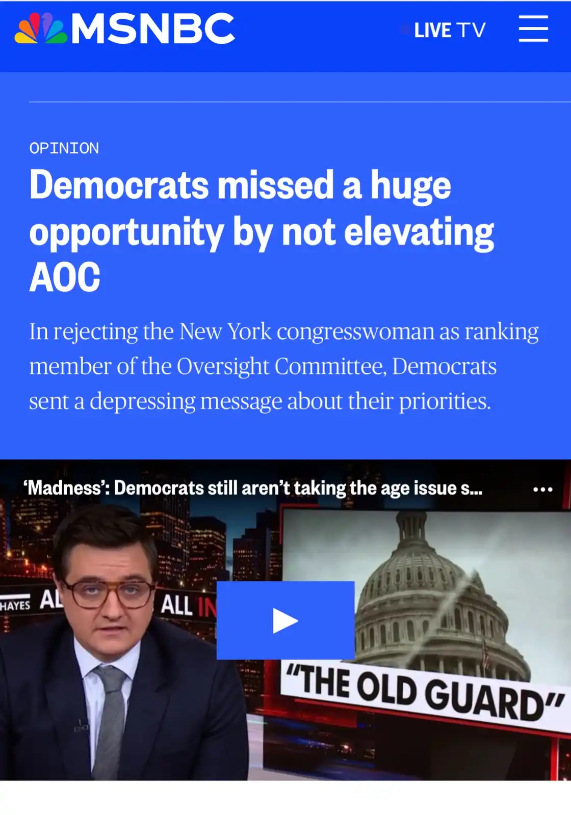 Wow, the Democrats are really dropping the ball.