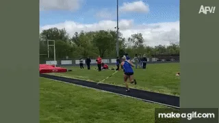 Epic pole vault fail!