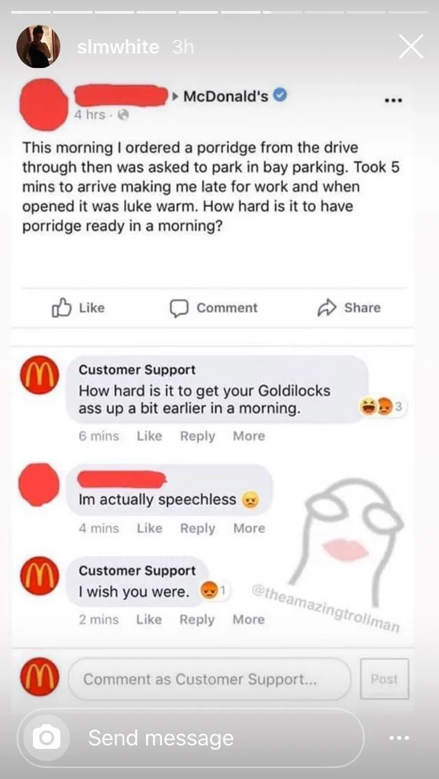 Someone switched their tag to customer support, oh no!
