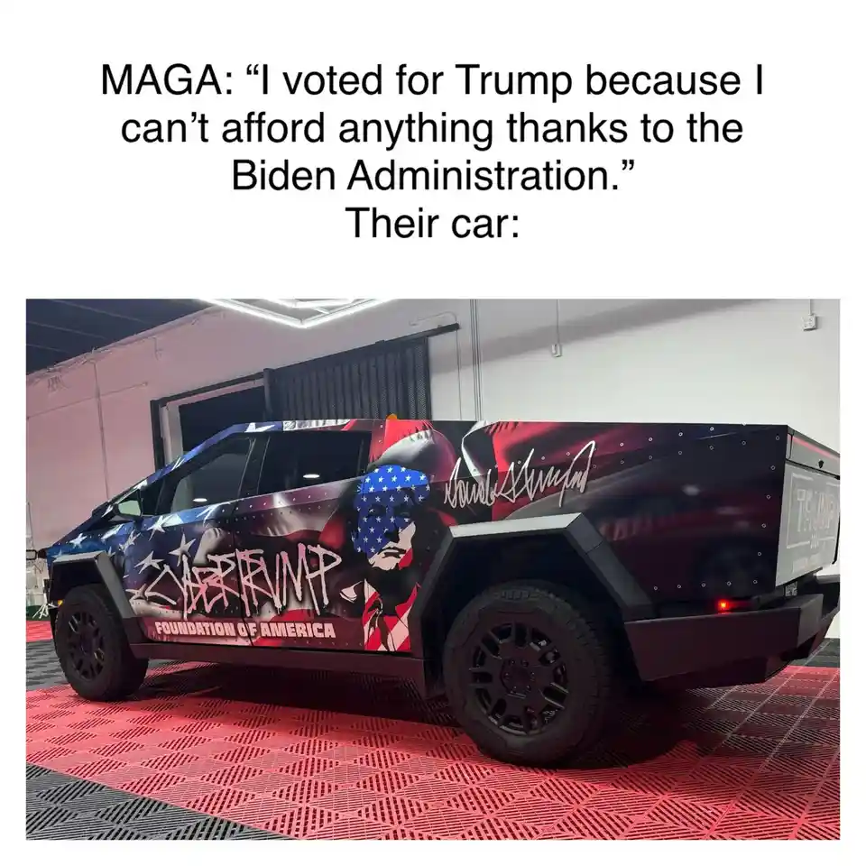 Maybe that $100k should have gone to groceries instead of that junk, just saying!