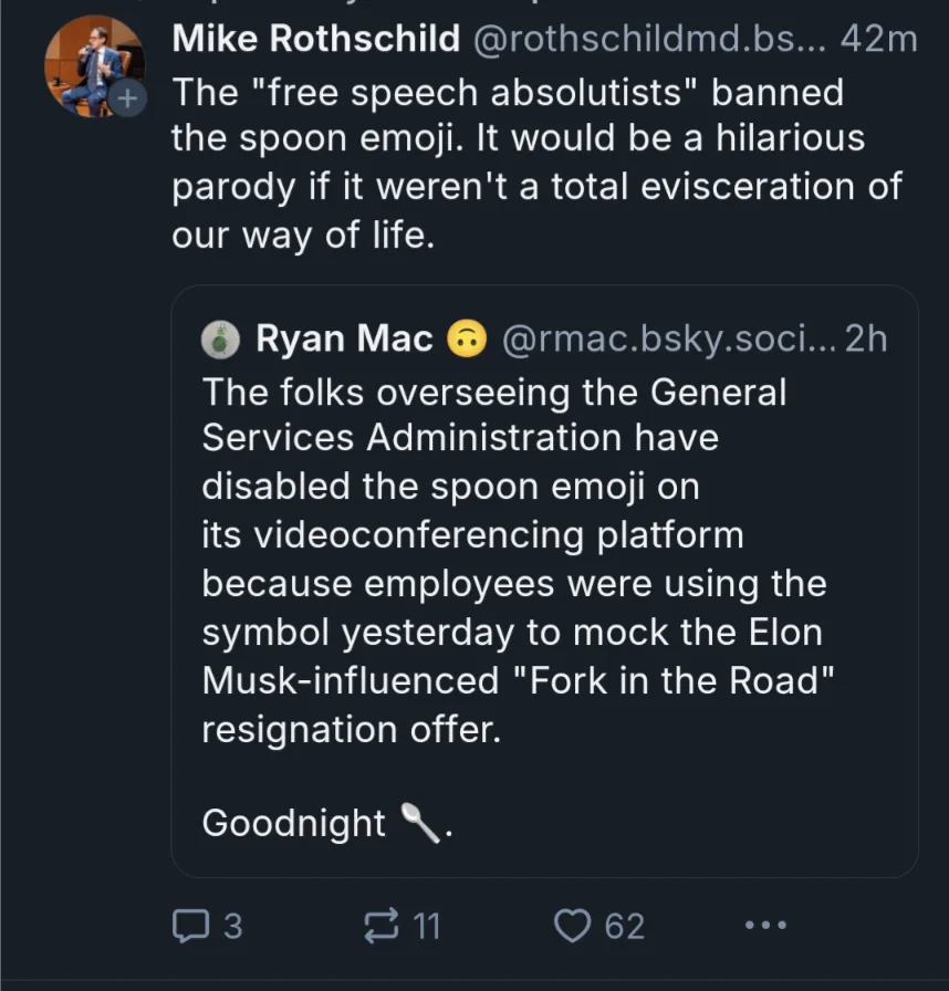 A screenshot of a Twitter thread shows a reply from Ryan Mac stating that the General Services Administration disabled the…