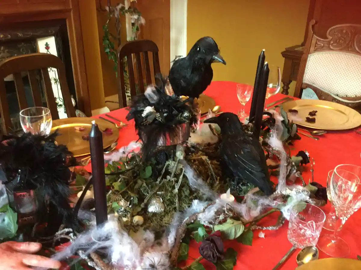 Creating a Spooktacular Centerpiece for Our Halloween Dinner Party