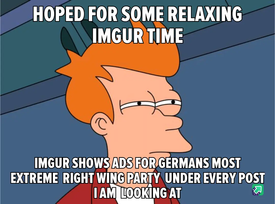 The image shows a cartoon character with orange hair and glasses, looking sideways with a mildly annoyed expression. The…