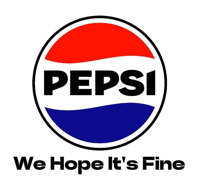 The image displays the iconic Pepsi logo, featuring a circular design with red, white, and blue curved stripes and the word…