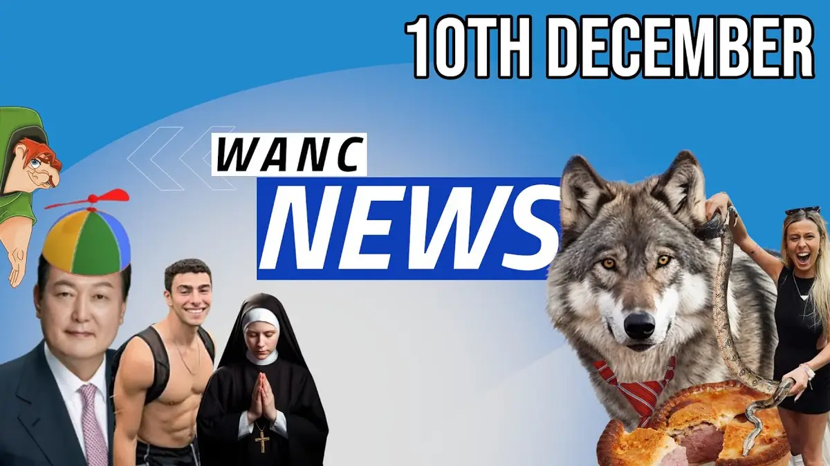 A collage image with a blue gradient background features the text '10TH DECEMBER' at the top and 'WANC NEWS' in the center…