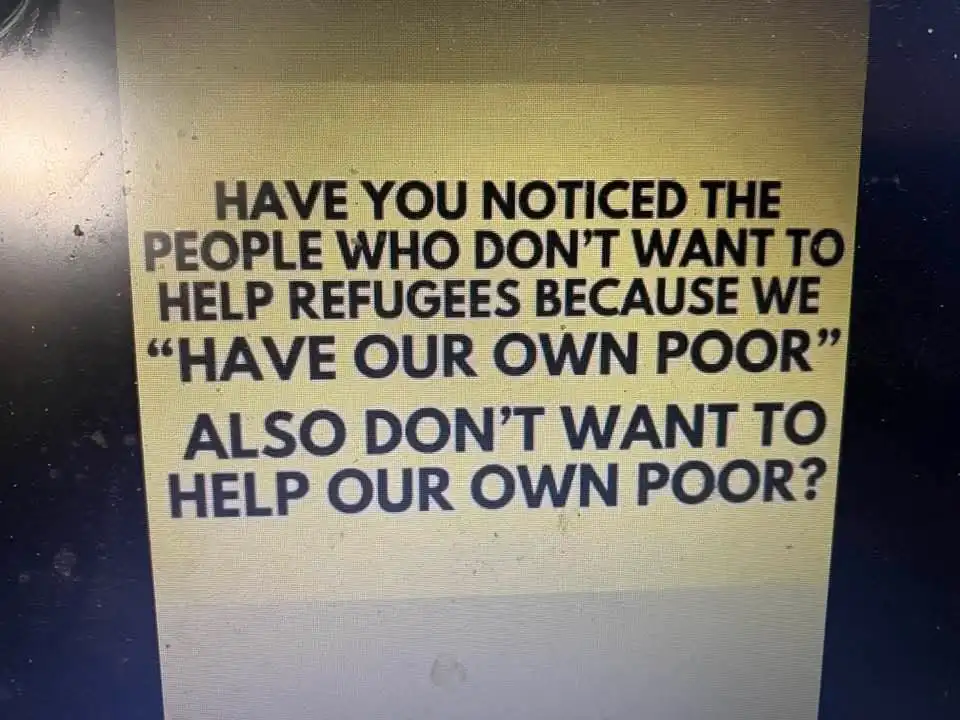 A yellow sticky note with black text is affixed to a dark surface. The text reads: 'HAVE YOU NOTICED THE PEOPLE WHO DON'T…