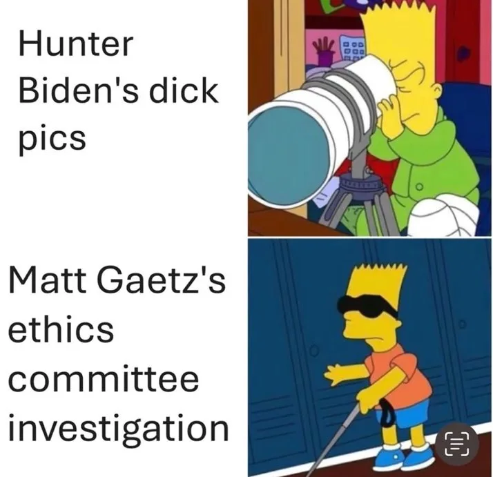 The image is a two-panel meme featuring Bart Simpson. In the top panel, Bart peers through a large telescope, with text…
