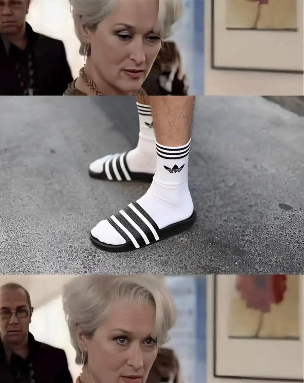 The classic reaction of Europeans when they encounter Americans