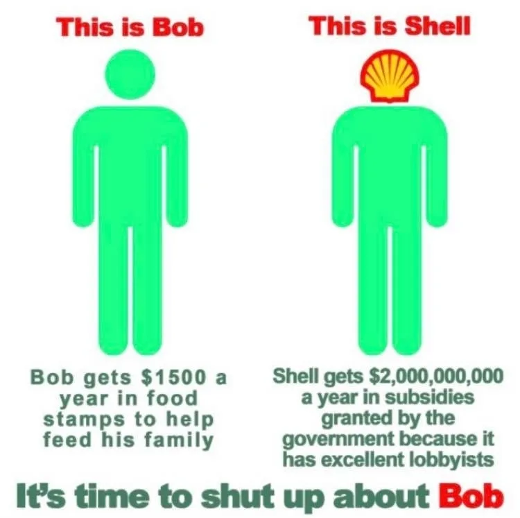 The image displays two green stick figures side by side. The left figure is labeled 'This is Bob' and has text below stating…
