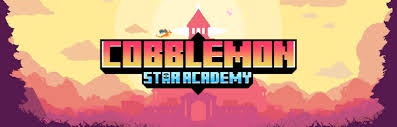 A stylized banner image features the text 'COBBLEMON STAR ACADEMY' in bold, blocky font with a red and yellow gradient…