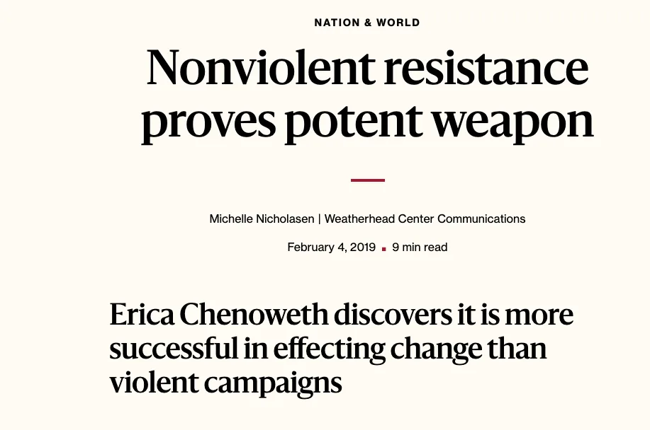 A screenshot of a news article headline from 'Nation & World' dated February 4, 2019, by Michelle Nicholassen. The headline…