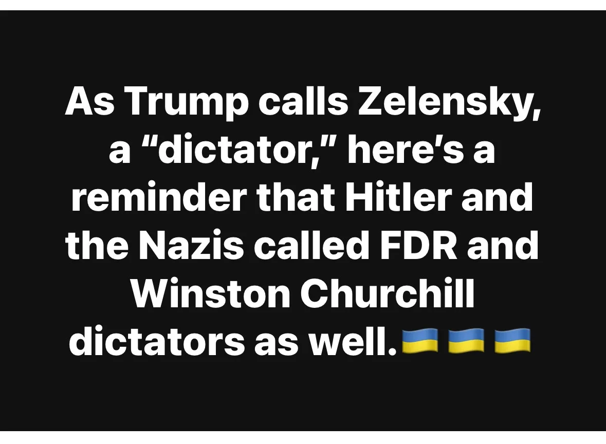 When the Nazis labeled FDR and Winston Churchill as dictators