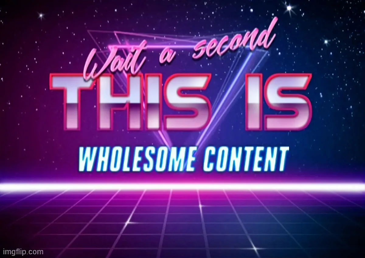 A retro-futuristic image with a starry purple and blue background, a glowing grid floor, and neon text. The text reads 'Wait…