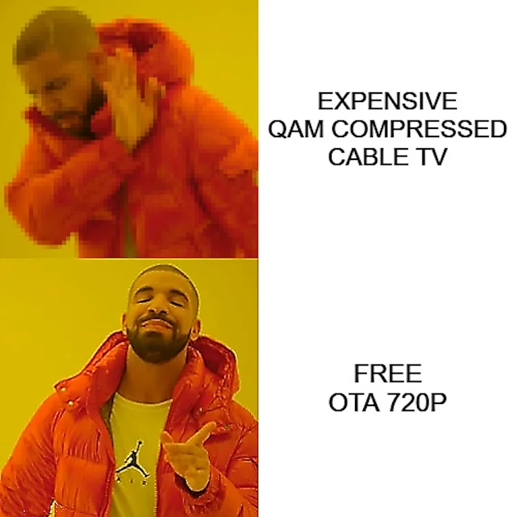 The image is a two-panel meme featuring Drake. In the top panel, he covers his ears with a frustrated expression, labeled…
