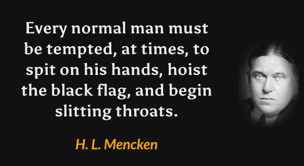 A black background features a grayscale portrait of a man on the right side. Large white text on the left reads: 'Every…