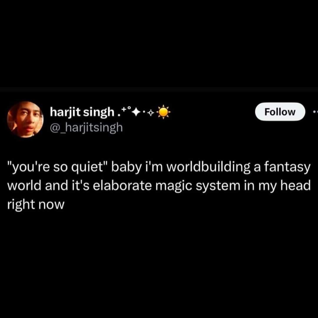 A screenshot of a tweet by Harjit Singh showing his profile picture, username, and a tweet that reads: "'you're so quiet'…
