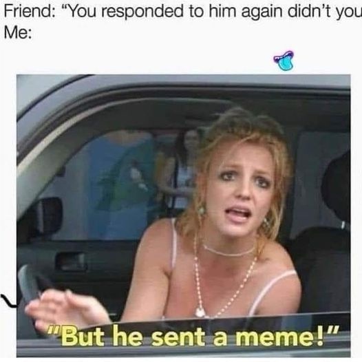A woman with blonde hair, wearing a white top and pearl necklace, is sitting in a car with a shocked and pleading…