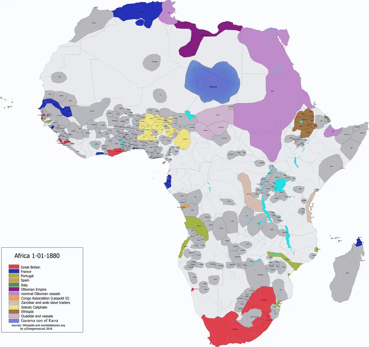 Understanding Africa's Kingdoms and Empires in January 1880