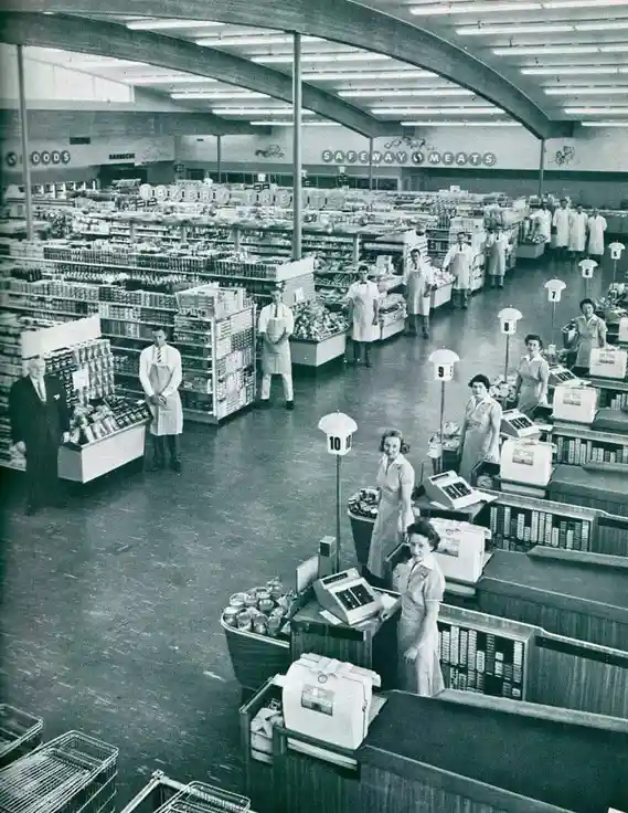 A Glimpse Inside Safeway Supermarket, 1965