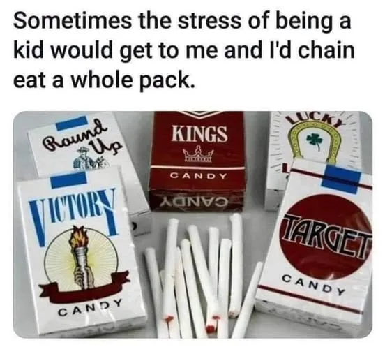 An image displays several vintage-style candy boxes labeled 'Victory Candy', 'Kings Candy', 'Lucky', and 'Target Candy'…