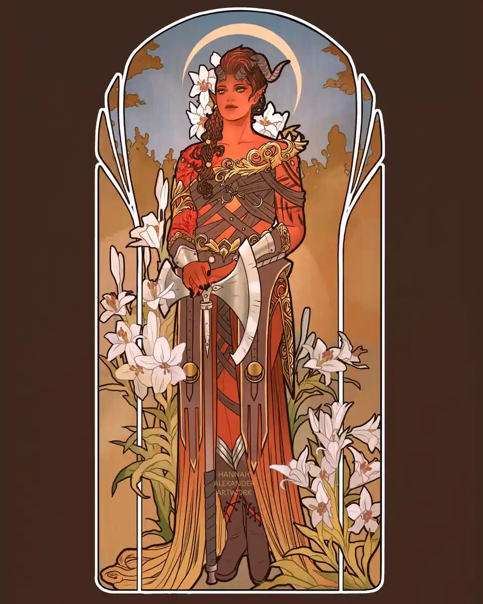 Karlach embodies the spirit of the Reds this Monday (Art by Hannah Alexander)