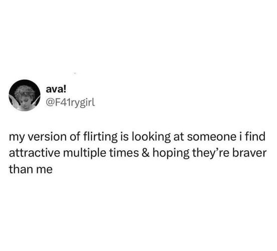 A screenshot of a tweet from user 'ava!' (@F41rygirl) with a small circular profile picture of a person with curly hair. The…