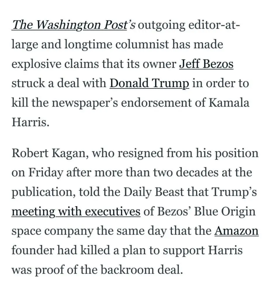 Trump's Meeting with Blue Origin Executives and the Fallout with Bezos