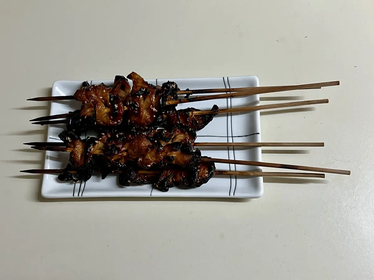 Delicious Kawa Yakitori: Savory Chicken Skin Skewers