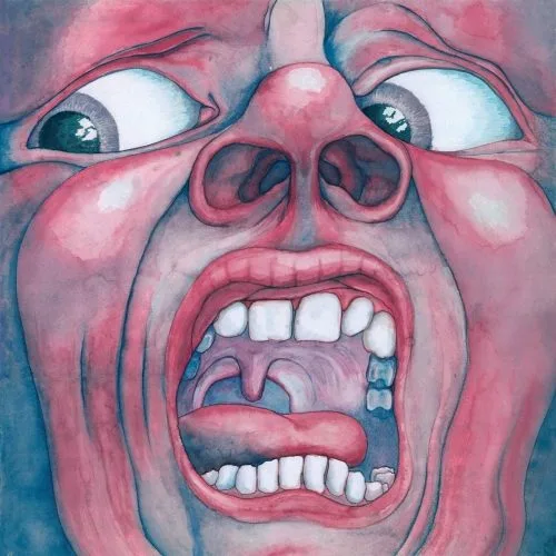 A highly detailed, painterly close-up of a human face contorted in extreme anguish, with wide, bulging eyes, a gaping mouth…