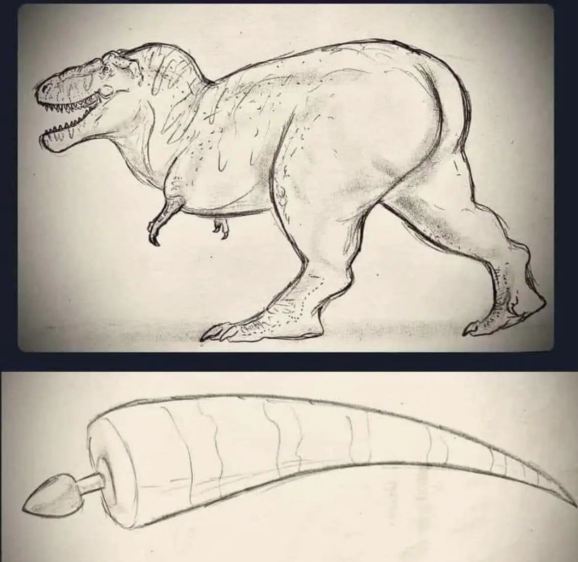 A punny twist on a dinosaur's ache: Dino-sore!