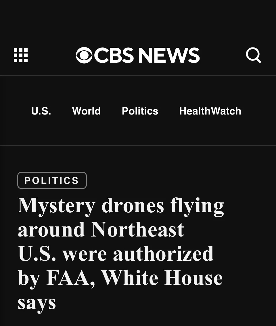 A screenshot of a CBS News mobile app article header with a black background and white text. The article is under the…
