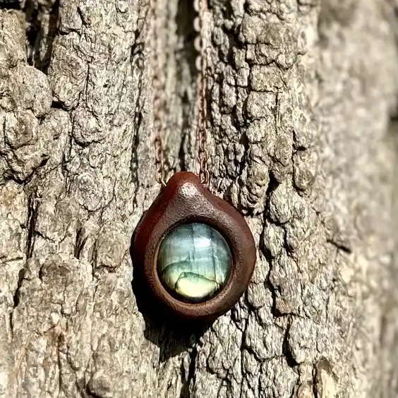 Crafted a Unique Pendant Featuring Labradorite