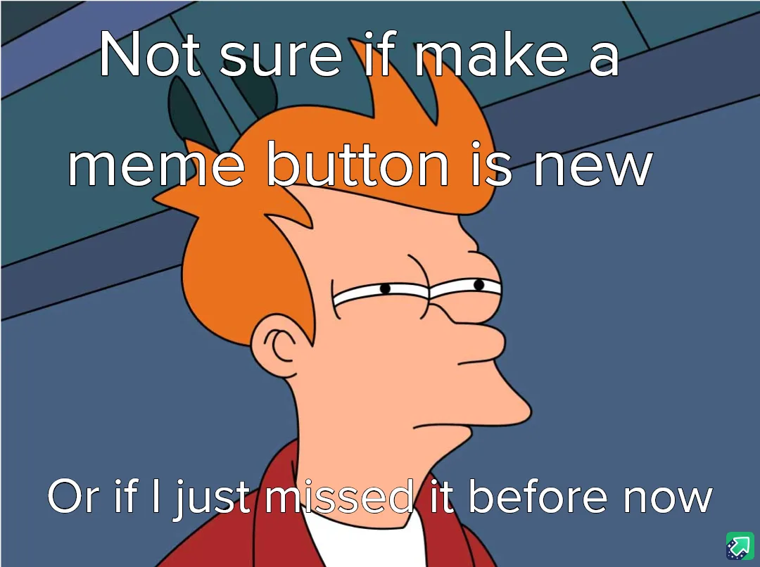 The image shows the animated character Fry from Futurama, looking confused and slightly skeptical. He has his signature…