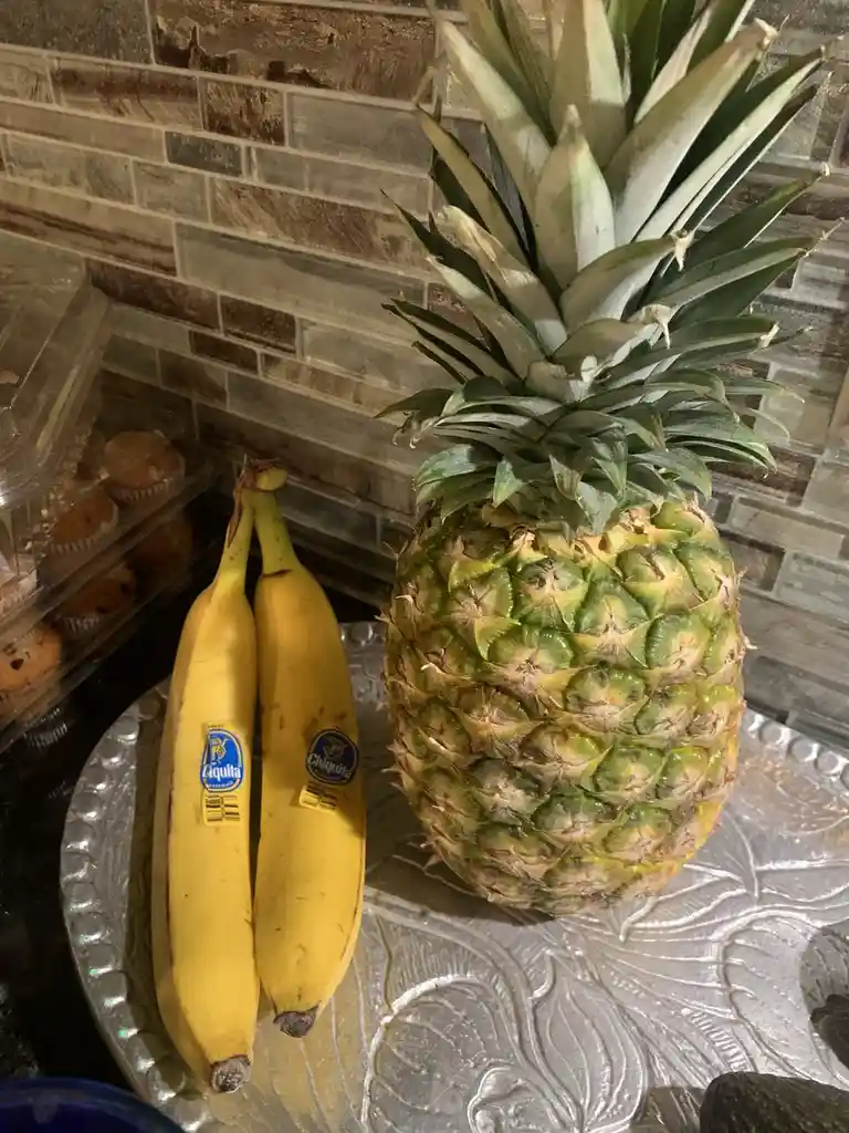 No pinecones available, but how about a pineapple instead?