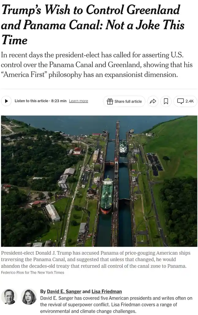 An aerial view of the Panama Canal with large ships passing through its locks, surrounded by lush green hills and…