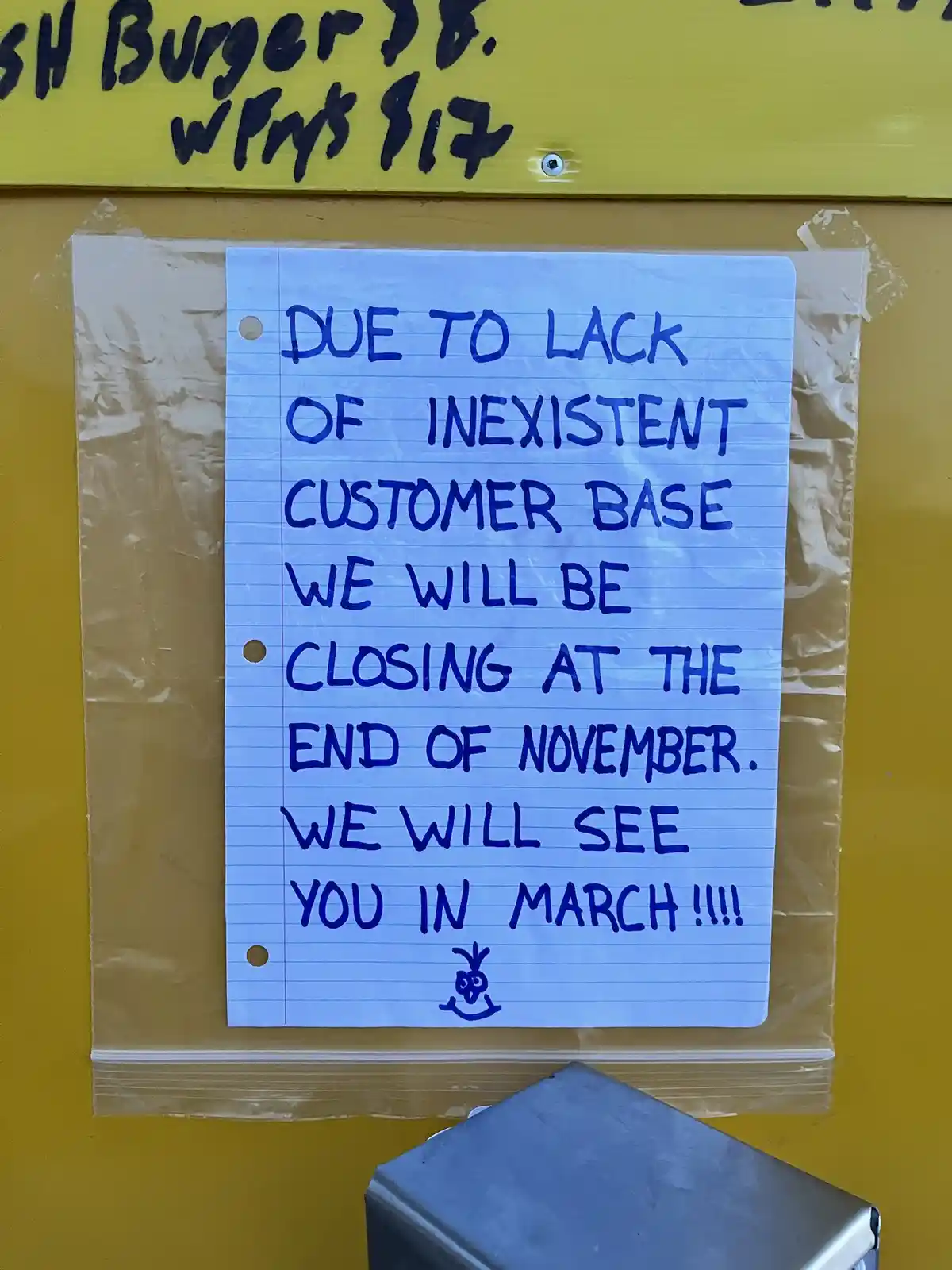 I Had No Idea 'Inexistent' Was a Word Until My Local Chip Wagon Enlightened Me