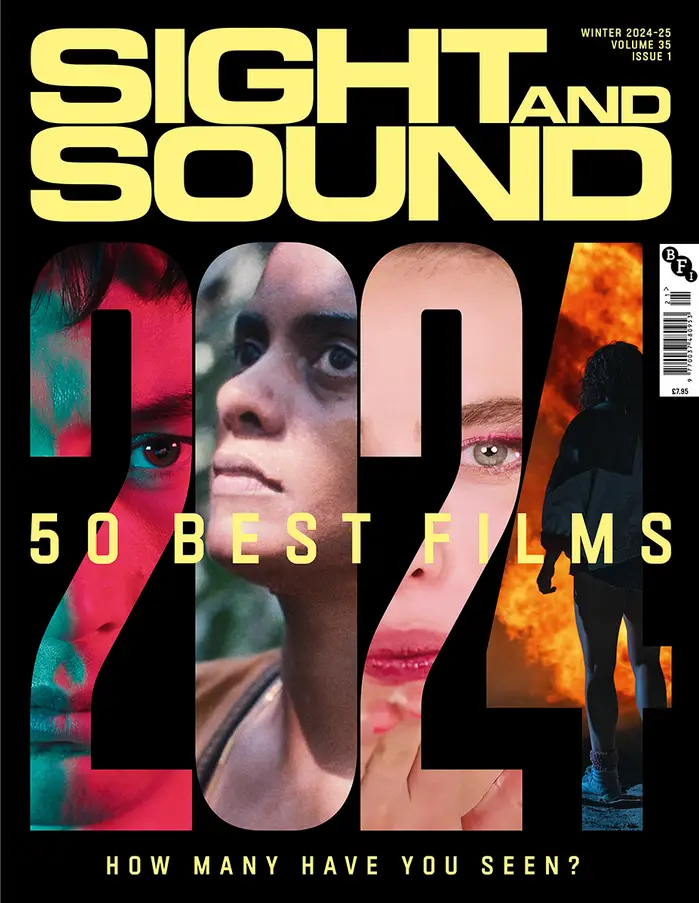 The image is a magazine cover for 'Sight & Sound' Winter 2024-25, Volume 35, Issue 1, featuring the headline '50 Best Films…