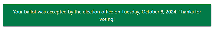 Have You Cast Your Vote Yet?