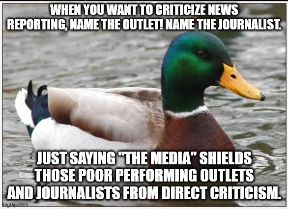 A mallard duck with a green head and yellow beak is floating calmly on water. White text is overlaid in two blocks: the top…