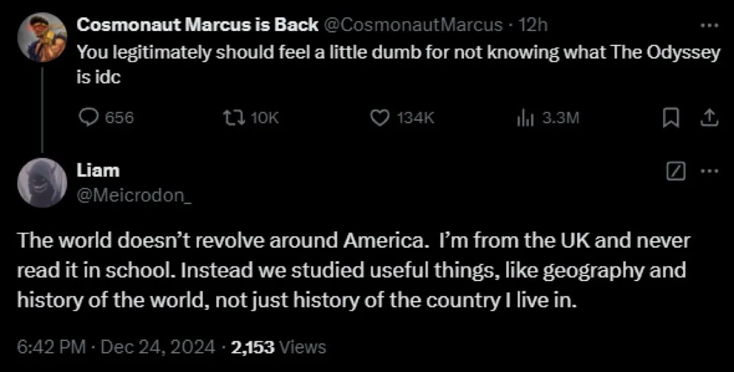 A screenshot of a Twitter thread shows a user named 'Cosmonaut Marcus is Back' posting that you should feel dumb for not…