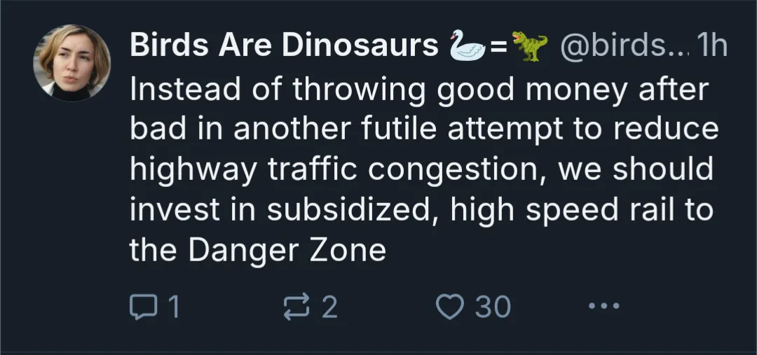 A screenshot of a tweet from the account 'Birds Are Dinosaurs' featuring a swan emoji equal to a dinosaur emoji. The tweet's…